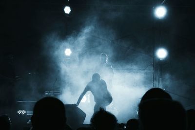 Singer performing on stage