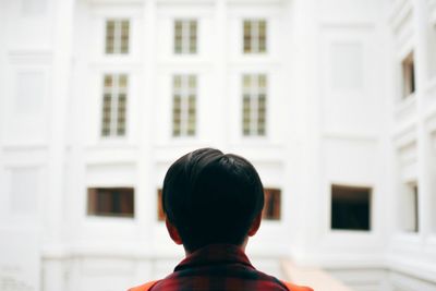 Woman looking at camera
