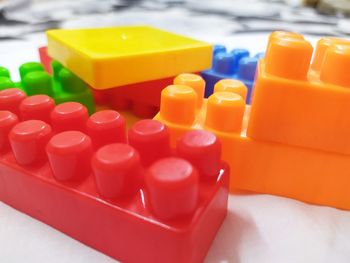 Close-up of plastic toys