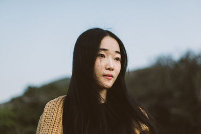 Portrait of young woman