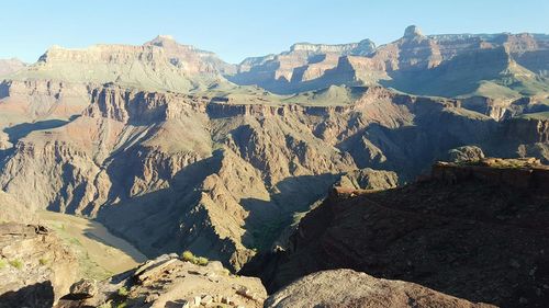 Scenic view of rock formations