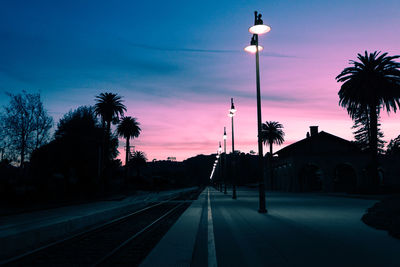 Road at night