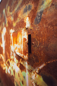 Close-up of rusty metal