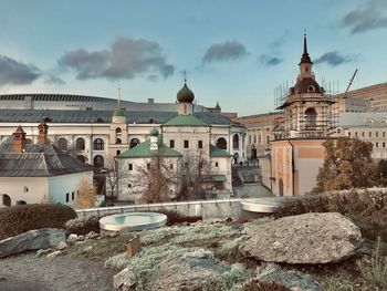 Historic building against sky in city