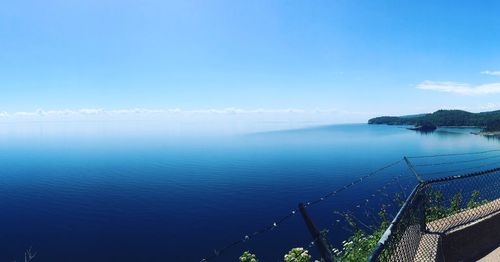 High angle view of seascape