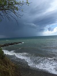 Scenic view of sea against sky