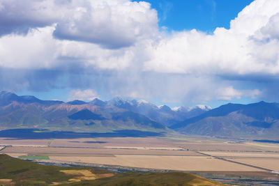 Scenic view of landscape against sky