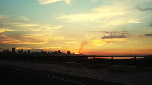 Scenic view of sky at sunset