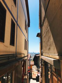 Low angle view of buildings against sky