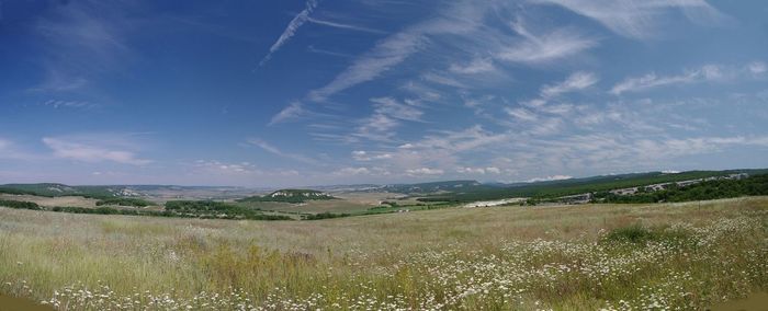 Scenic view of landscape against sky