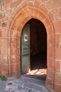 Entrance of arch door