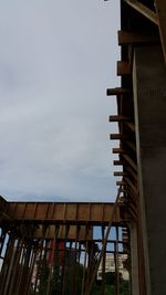 Low angle view of built structure against sky