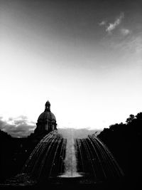 View of fountain against sky