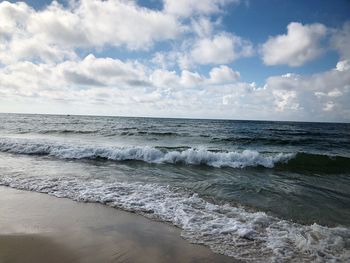 Scenic view of sea against sky