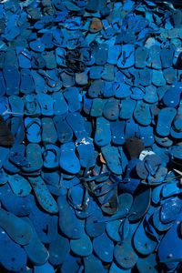 Full frame shot of wet blue water