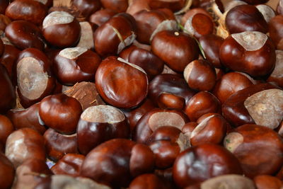 Full frame shot of chestnuts