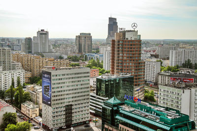 Skyscrapers in a city