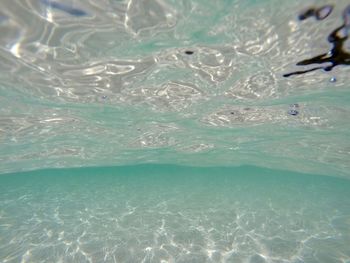 Close-up of swimming pool in sea