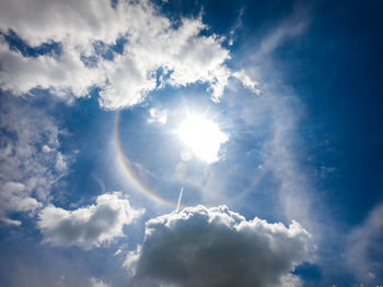 Low angle view of clouds in sky