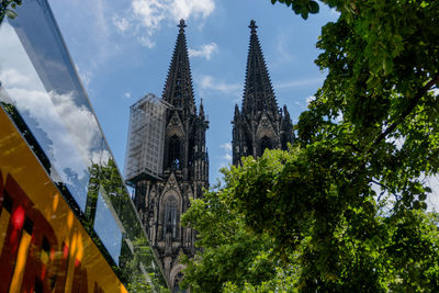 Low angle view of catholic cathedral