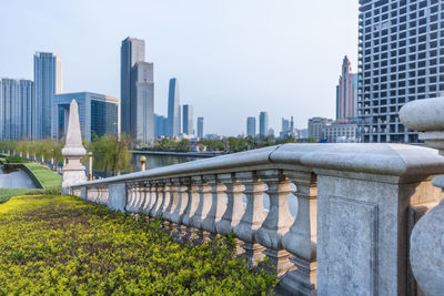 View of modern buildings in city