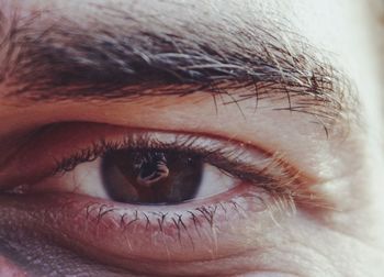 Close-up portrait of human eye