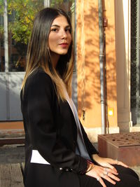 Portrait of beautiful woman