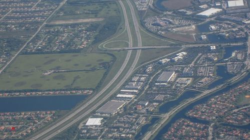 Aerial view of city