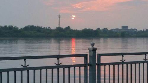Lake at sunset