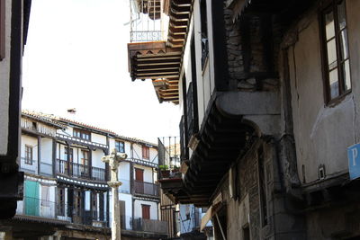 Low angle view of buildings against sky