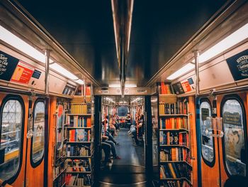 People in train