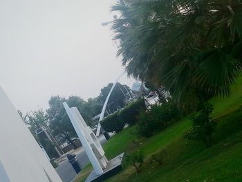 View of trees and buildings