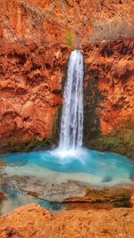 View of waterfall