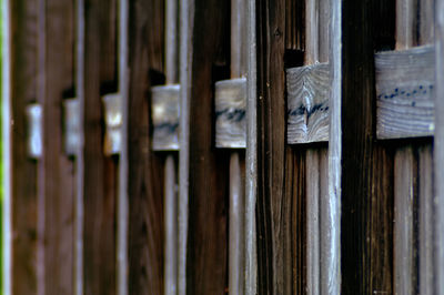 Full frame shot of wooden wall