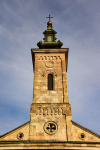 Low angle view of church against sky