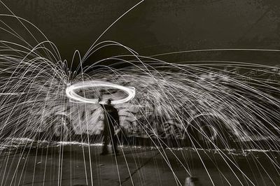 Blurred motion of blurred lights