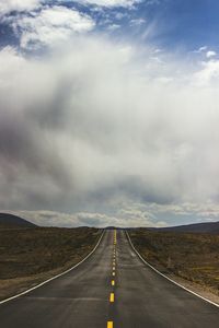 Road amidst landscape against sky