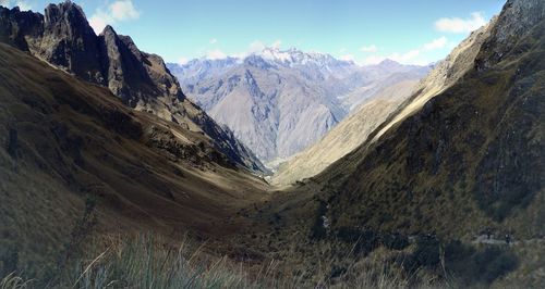 Scenic view of mountains