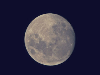 Scenic view of moon against sky at night