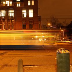 Light trails at night