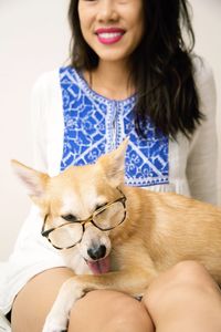 Woman with dog