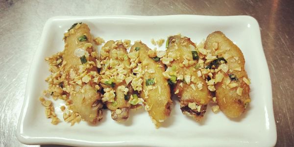 Close-up of food in plate