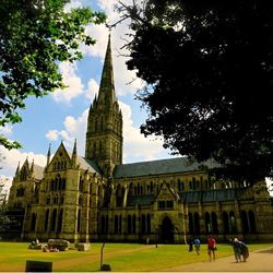 Low angle view of church