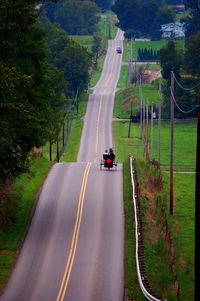 Road passing through landscape