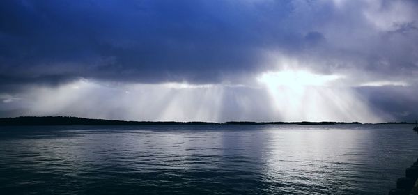 Panoramic view of sea against sky