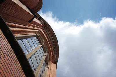 Low angle view of buildings against sky