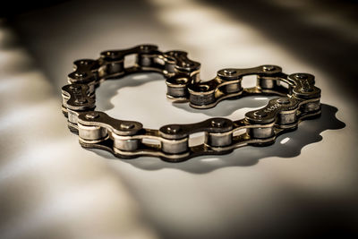 Close-up of metal chain