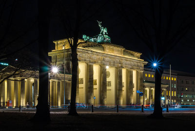 Brandenburger gate at night