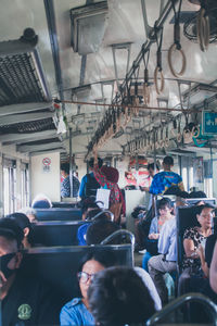 Group of people in bus