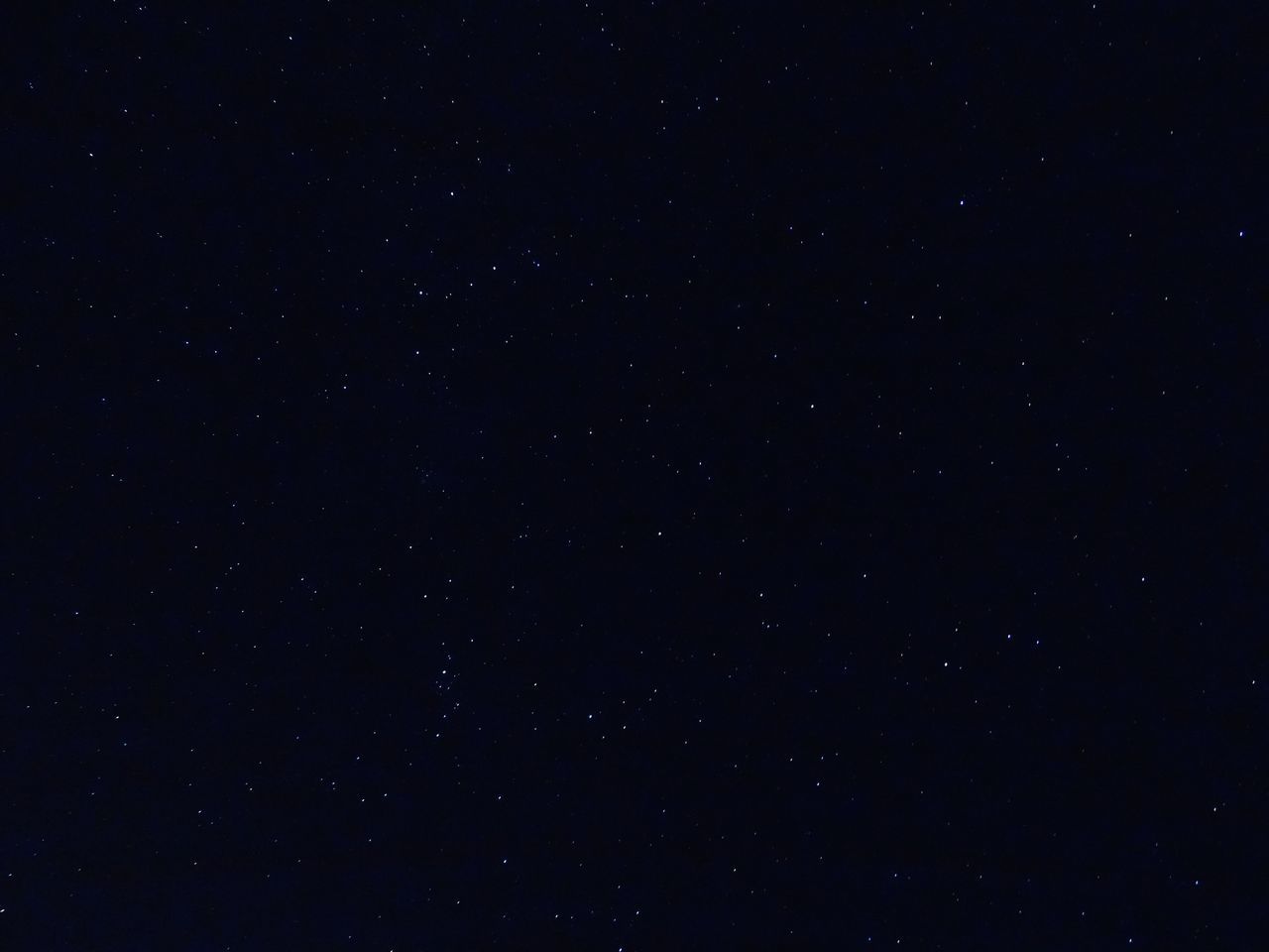 LOW ANGLE VIEW OF STAR FIELD AT NIGHT